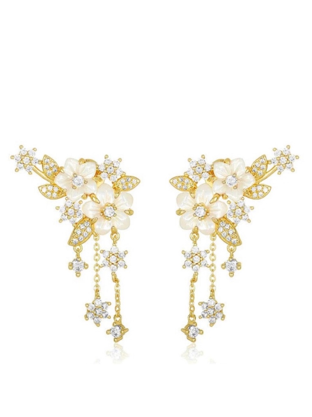 Melinda Maria Star Lily Fashion Earrings. - NEW with gift box and pouch